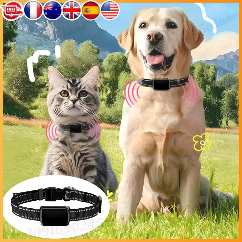 Real-Time Pet GPS Tracker: Smart Bluetooth Locator & Adjustable Collar for Dogs and Cats