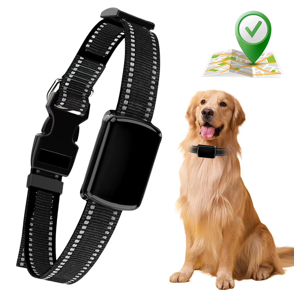 Real-Time Pet GPS Tracker: Smart Bluetooth Locator & Adjustable Collar for Dogs and Cats