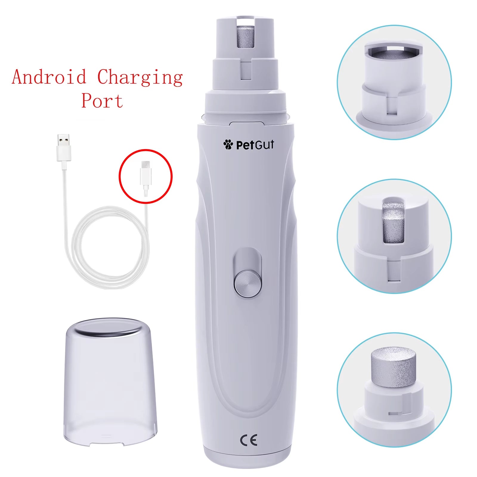 Catpaws™ Professional Ultra-Quiet Pet Nail Grinder - 2-Speed Rechargeable Trimmer for Dogs & Cats