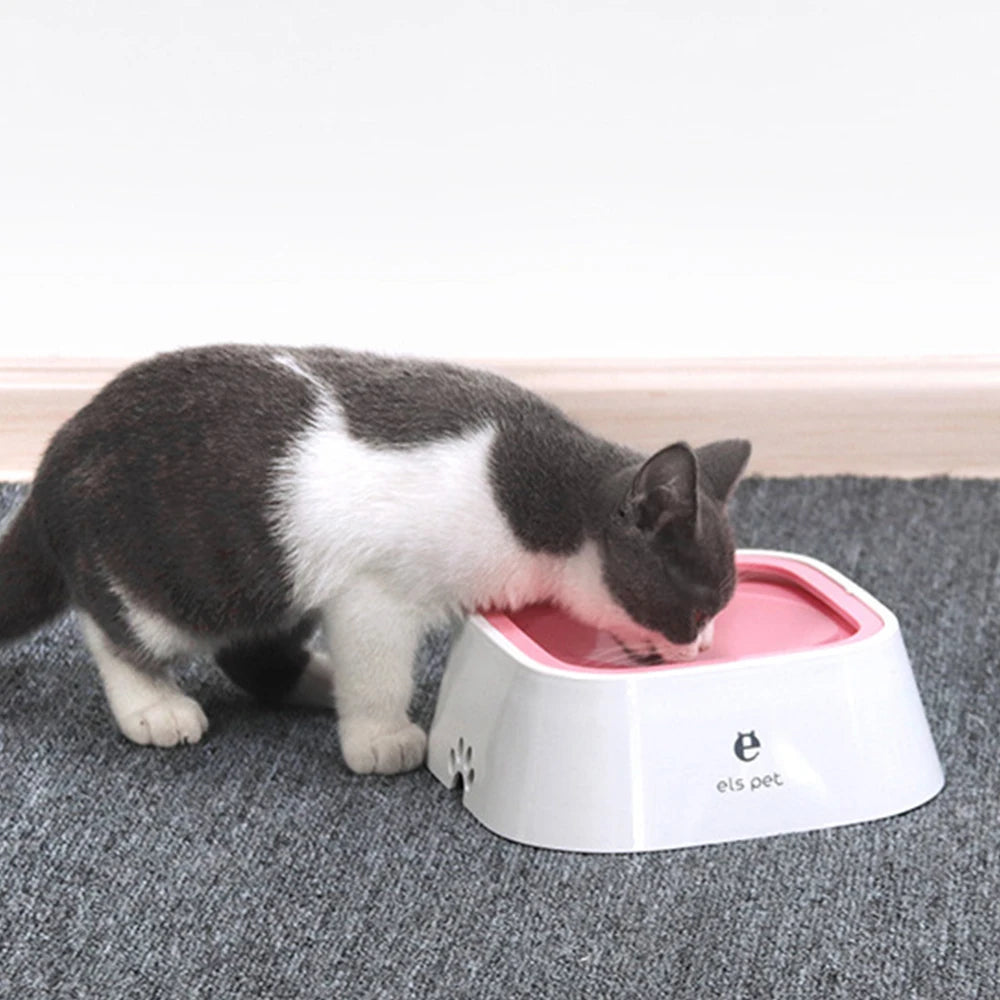 PurelyPawsome No-Spill Floating Pet Water Bowl – 1.5L Anti-Gulping Dispenser for Dogs & Cats