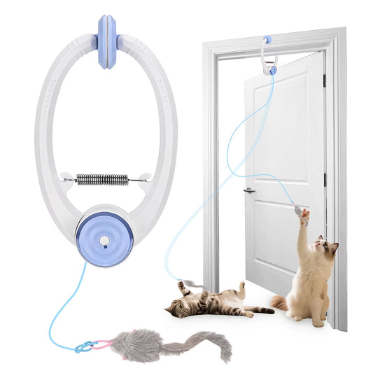 Pawsome-Swing™ Interactive Door-Hanging Cat Toy - Automatic Retractable Mouse Toy with Smart Motion & USB Rechargeable