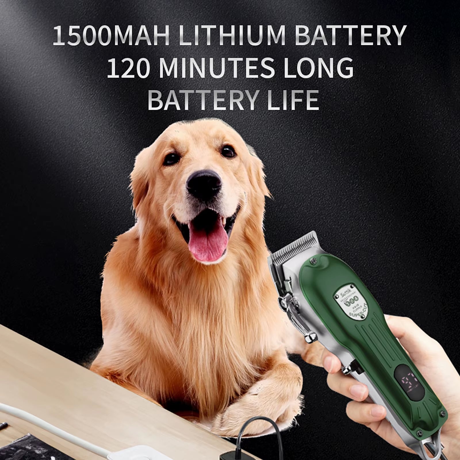 🐾 Pawsome-Trim Pro: All-Metal Professional Pet Clipper