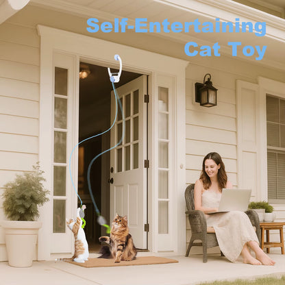 Pawsome-Swing™ Interactive Door-Hanging Cat Toy - Automatic Retractable Mouse Toy with Smart Motion & USB Rechargeable