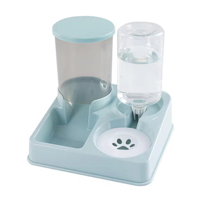 🐾 Pawsome-Duo Gravity Feed & Water Station