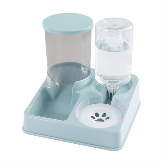 🐾 Pawsome-Duo Gravity Feed & Water Station