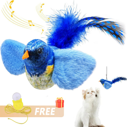 Purely Pawsome™ Interactive Chirping Bird Cat Toy with Realistic Sounds – Vetted Pet Tech Enrichment